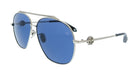 Roberto Cavalli SRC008V620579 Palladium Aviator Unisex Sunglasses