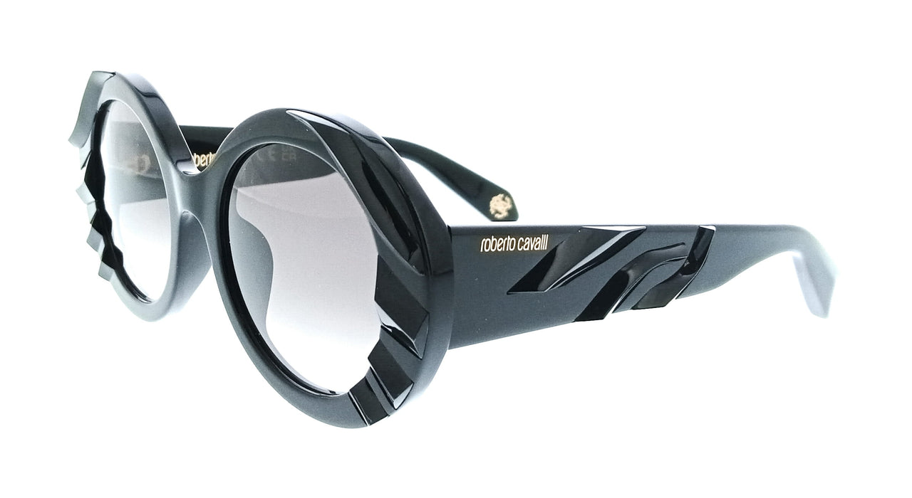 Roberto Cavalli SRC010V520700 Black Square Unisex Sunglasses