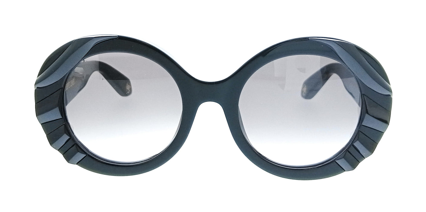 Roberto Cavalli SRC010V520700 Black Square Unisex Sunglasses