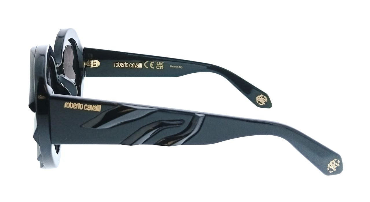 Roberto Cavalli SRC010V520700 Black Square Unisex Sunglasses
