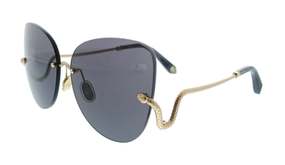 Roberto Cavalli SRC062 640300 Rose Gold Rectangle Womens Sunglasses