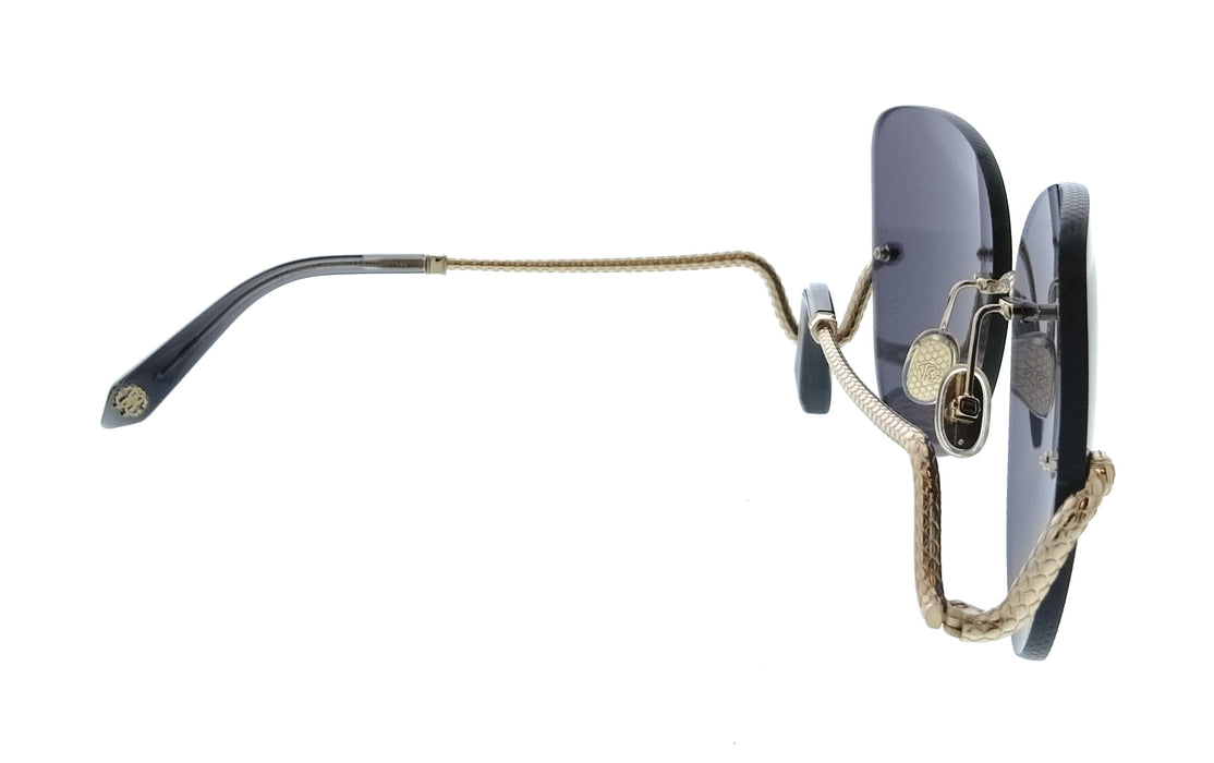 Roberto Cavalli SRC062 640300 Rose Gold Rectangle Womens Sunglasses