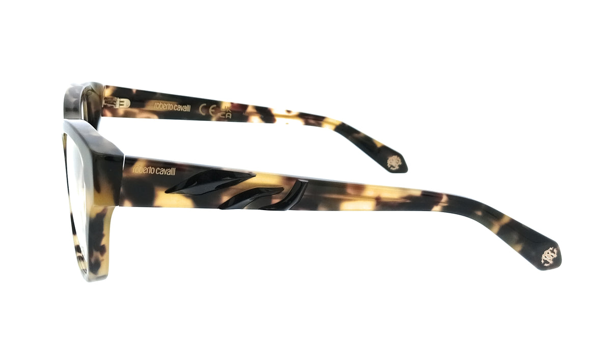Roberto Cavalli VRC025M500AGG Vintage Havana Cat Eye Womens Optical Frames