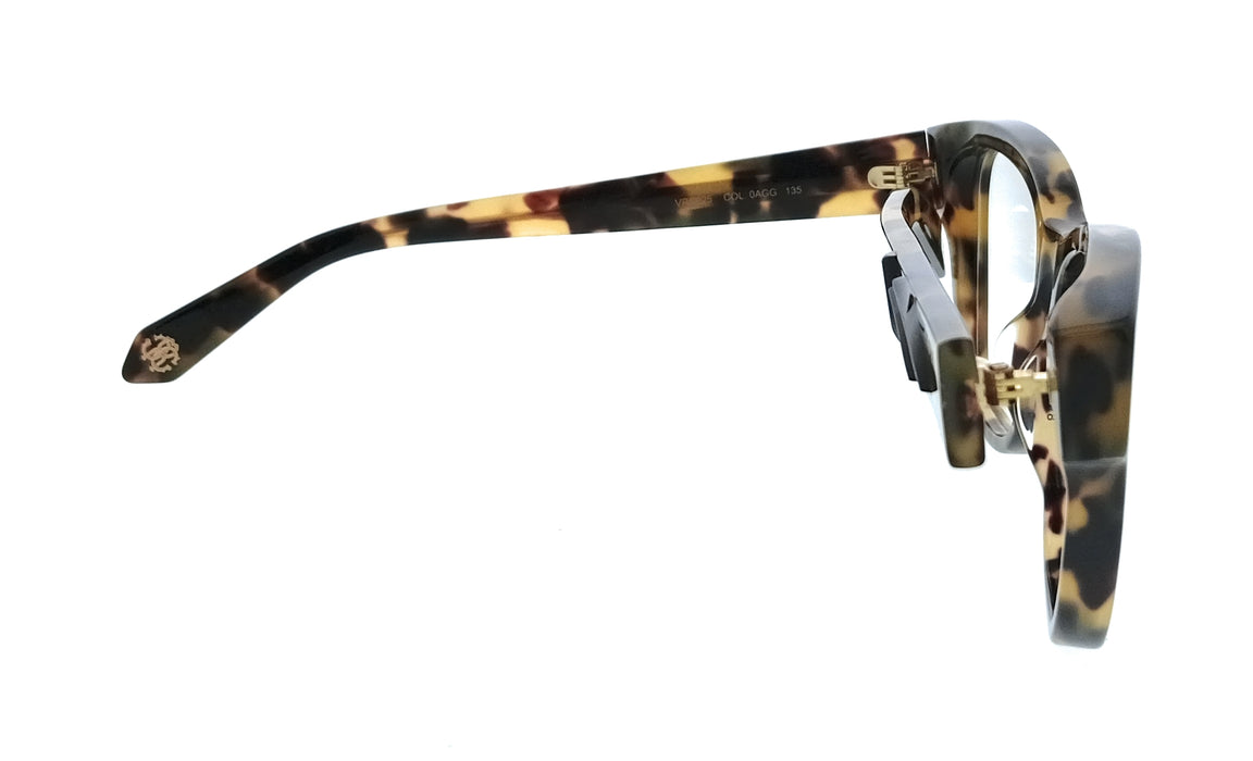 Roberto Cavalli VRC025M500AGG Vintage Havana Cat Eye Womens Optical Frames
