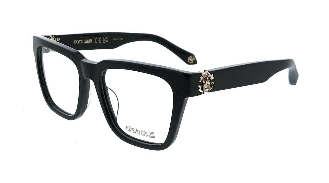 Roberto Cavalli VRC026M540700 Black Square Unisex Optical Frames