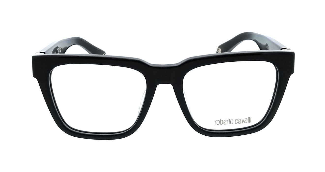 Roberto Cavalli VRC026M540700 Black Square Unisex Optical Frames