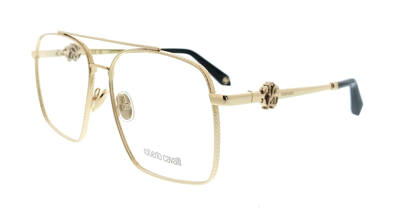 Roberto Cavalli VRC028 580300 Rose Gold Square Unisex Optical Frames