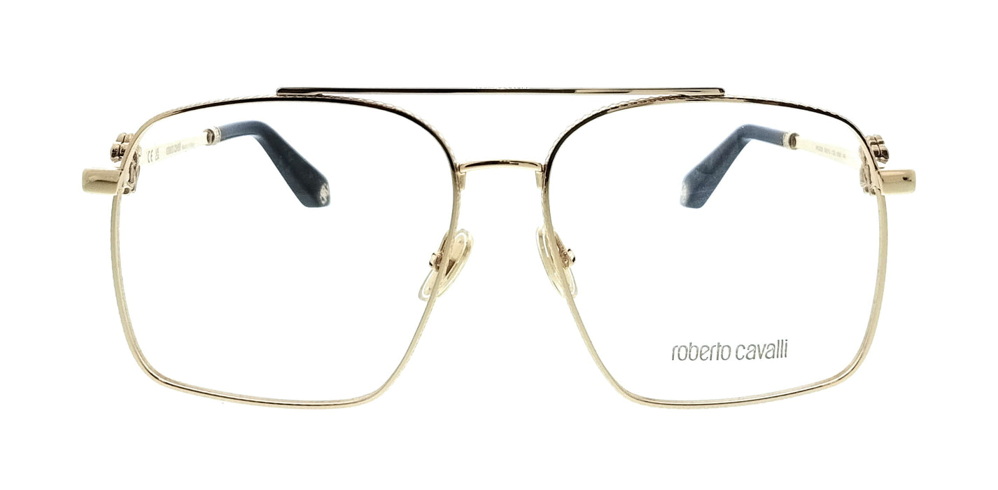 Roberto Cavalli VRC028 580300 Rose Gold Square Unisex Optical Frames