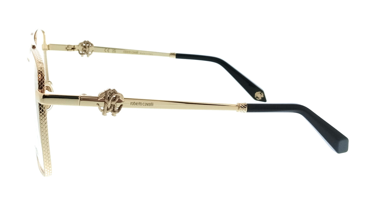 Roberto Cavalli VRC028 580300 Rose Gold Square Unisex Optical Frames
