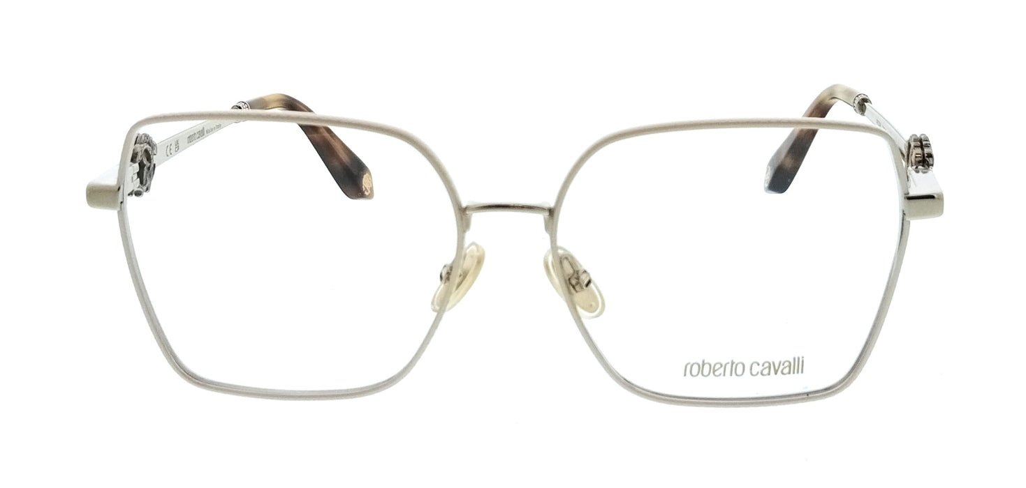 Roberto Cavalli VRC029 570492 Lt Gold Colors 0 Square Unisex Optical Frames