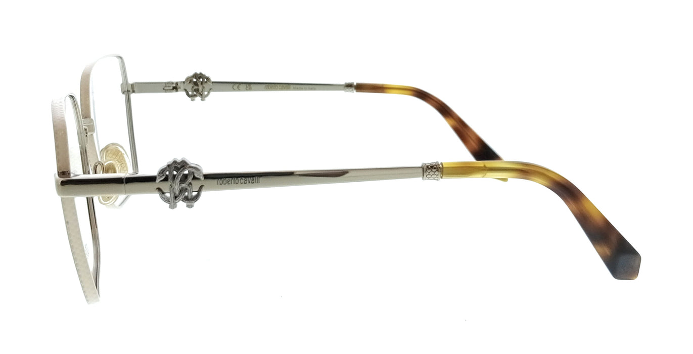 Roberto Cavalli VRC029 570492 Lt Gold Colors 0 Square Unisex Optical Frames