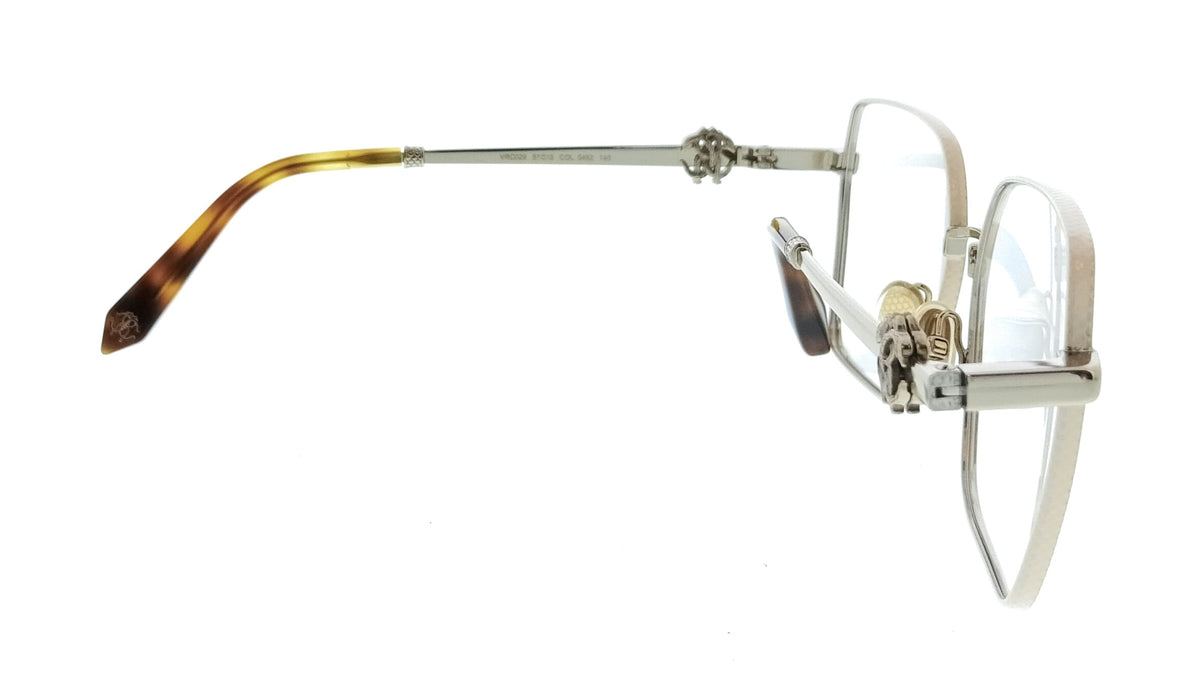 Roberto Cavalli VRC029 570492 Lt Gold Colors 0 Square Unisex Optical Frames