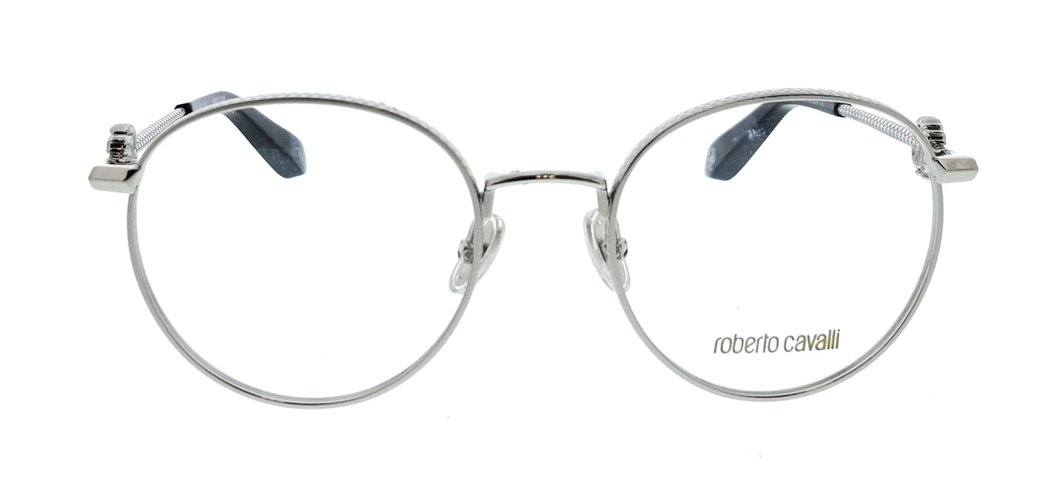 Roberto Cavalli VRC047 520579 Shiny Palladium Cat Eye Womens Optical Frames