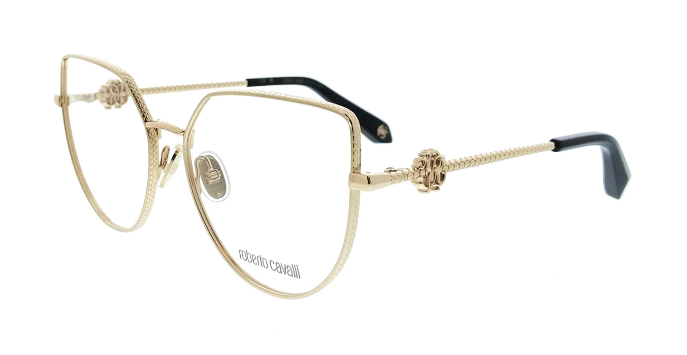 Roberto Cavalli VRC048 560300 Shiny Rose Gold Square Womens Optical Frames