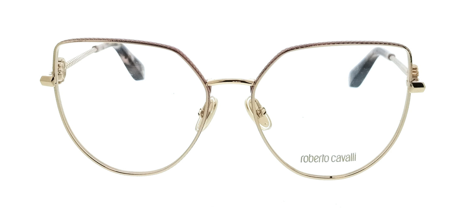 Roberto Cavalli VRC048 560323 Rose Gold Pink Square Womens Optical Frames