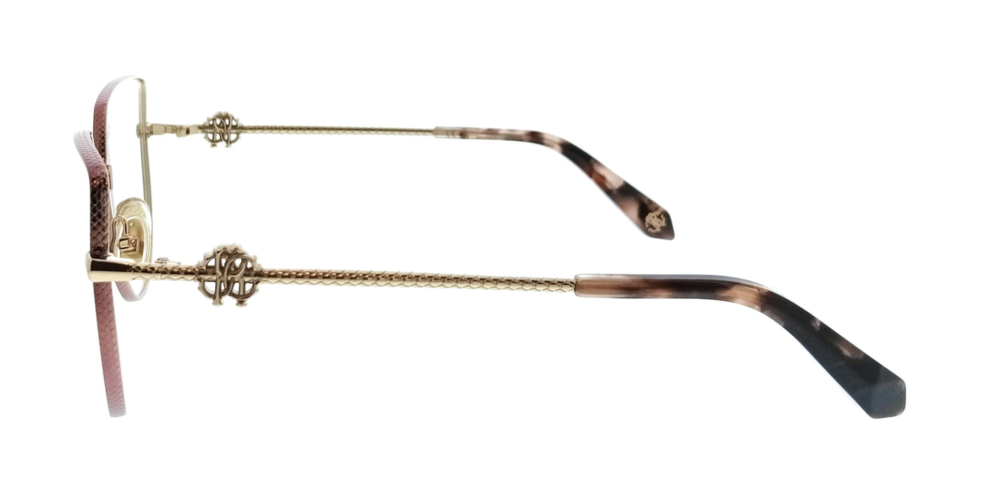 Roberto Cavalli VRC048 560323 Rose Gold Pink Square Womens Optical Frames