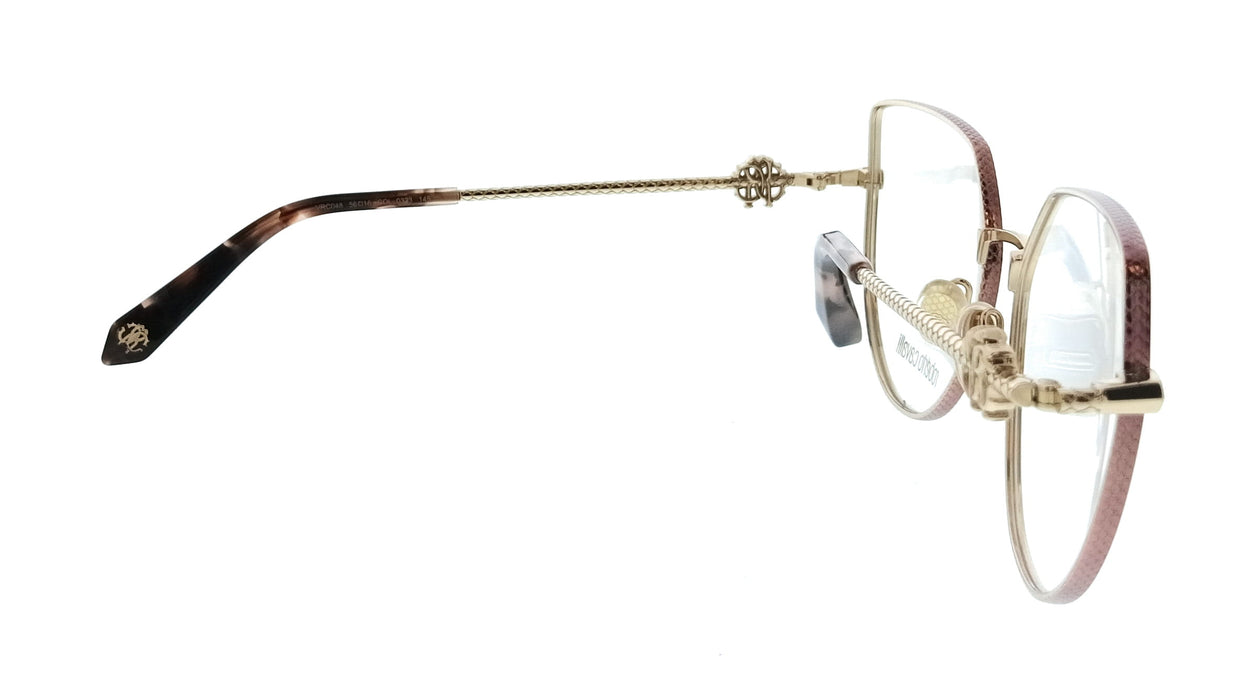 Roberto Cavalli VRC048 560323 Rose Gold Pink Square Womens Optical Frames