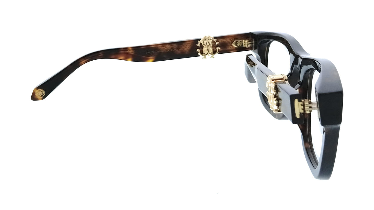 Roberto Cavalli VRC052 4901AY Dark Havana Square Unisex Optical Frames