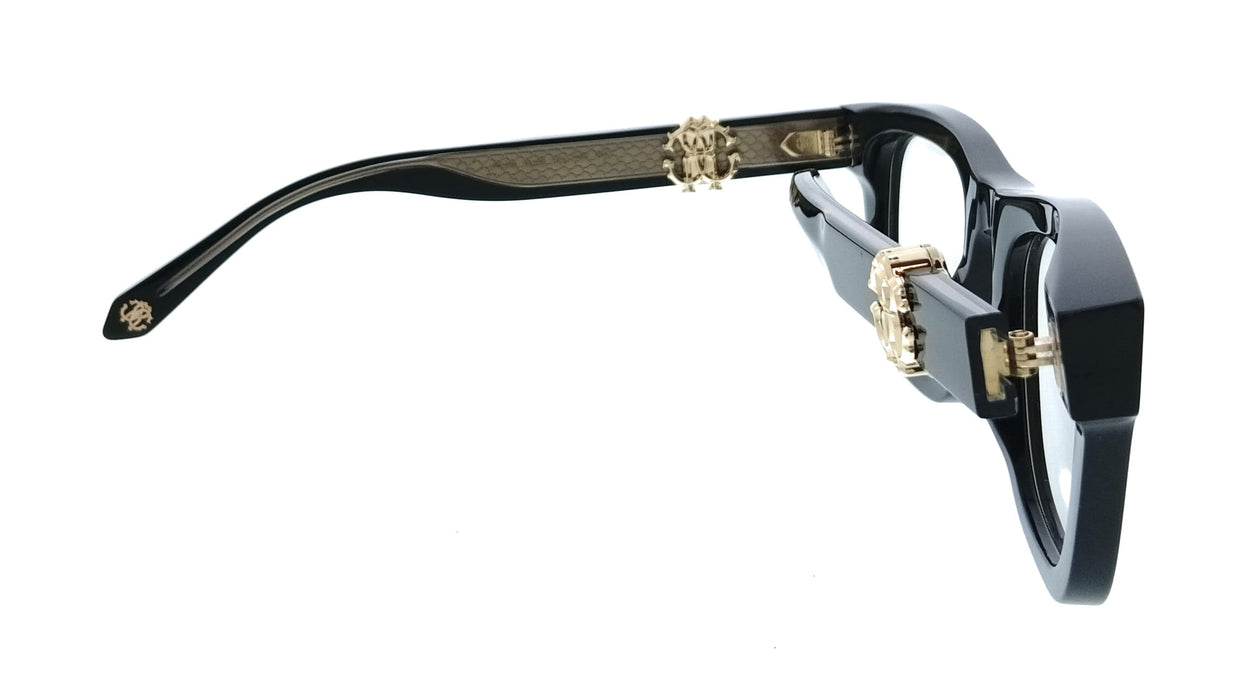 Roberto Cavalli VRC052 49700Y Shiny Black Square Unisex Optical Frames