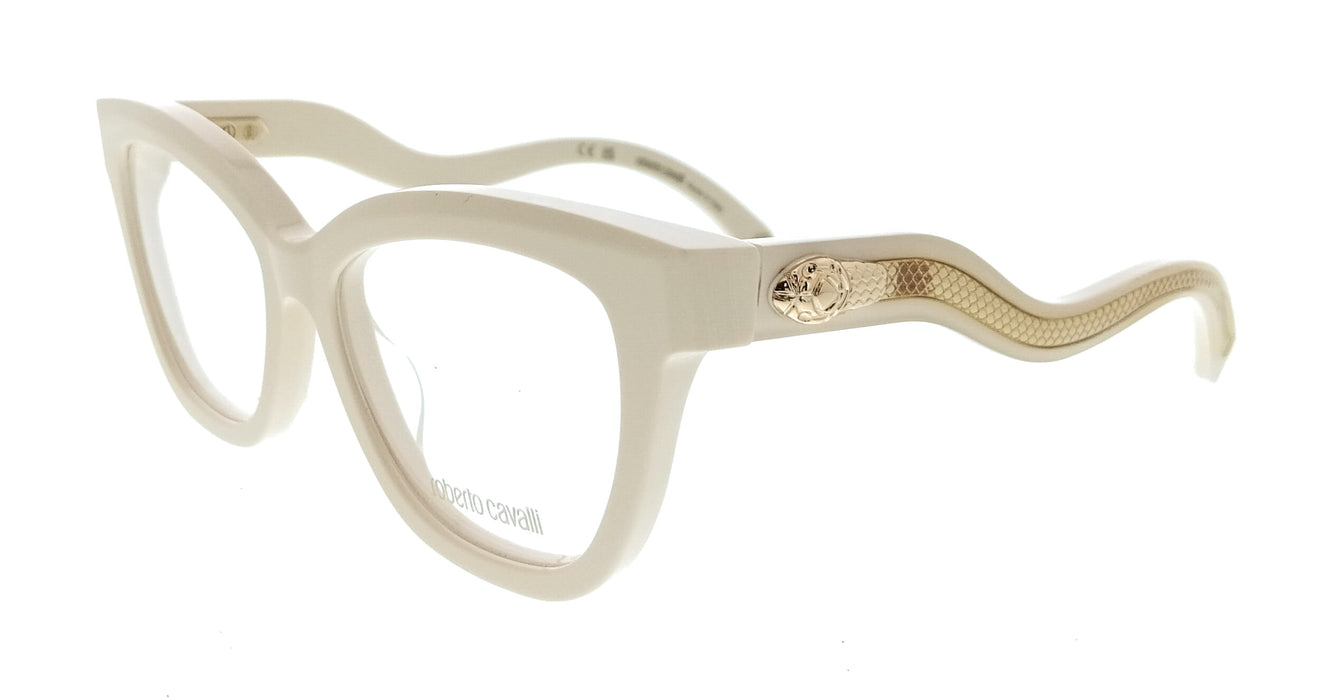 Roberto Cavalli VRC072 5309X7 Shiny Cream Cat Eye Womens Optical Frames