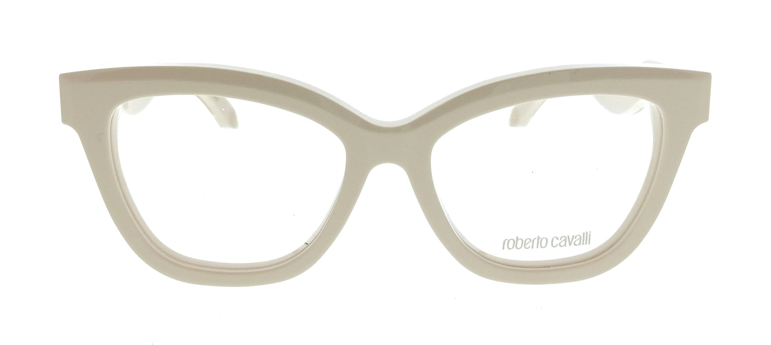 Roberto Cavalli VRC072 5309X7 Shiny Cream Cat Eye Womens Optical Frames