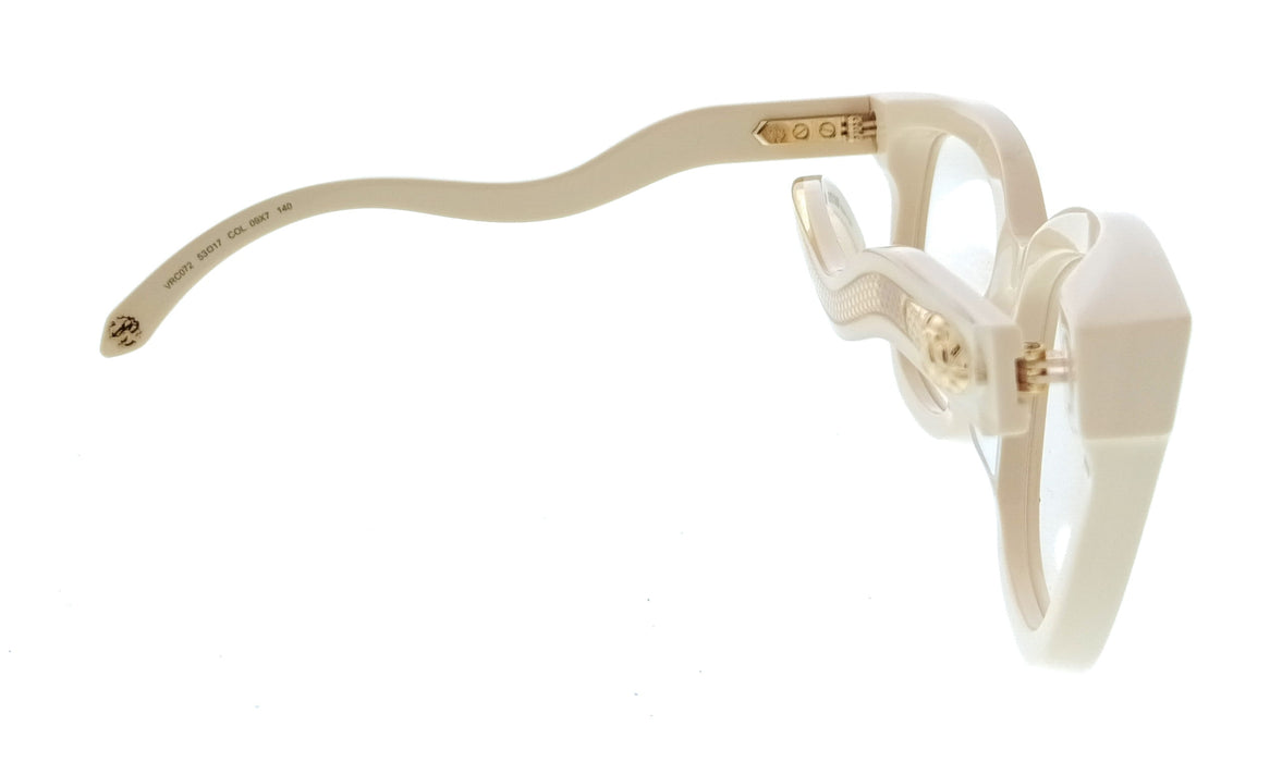 Roberto Cavalli VRC072 5309X7 Shiny Cream Cat Eye Womens Optical Frames