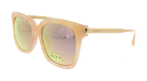 Diff SDFBLLA54CITR Citrine Pearl Round Womens Sunglasses