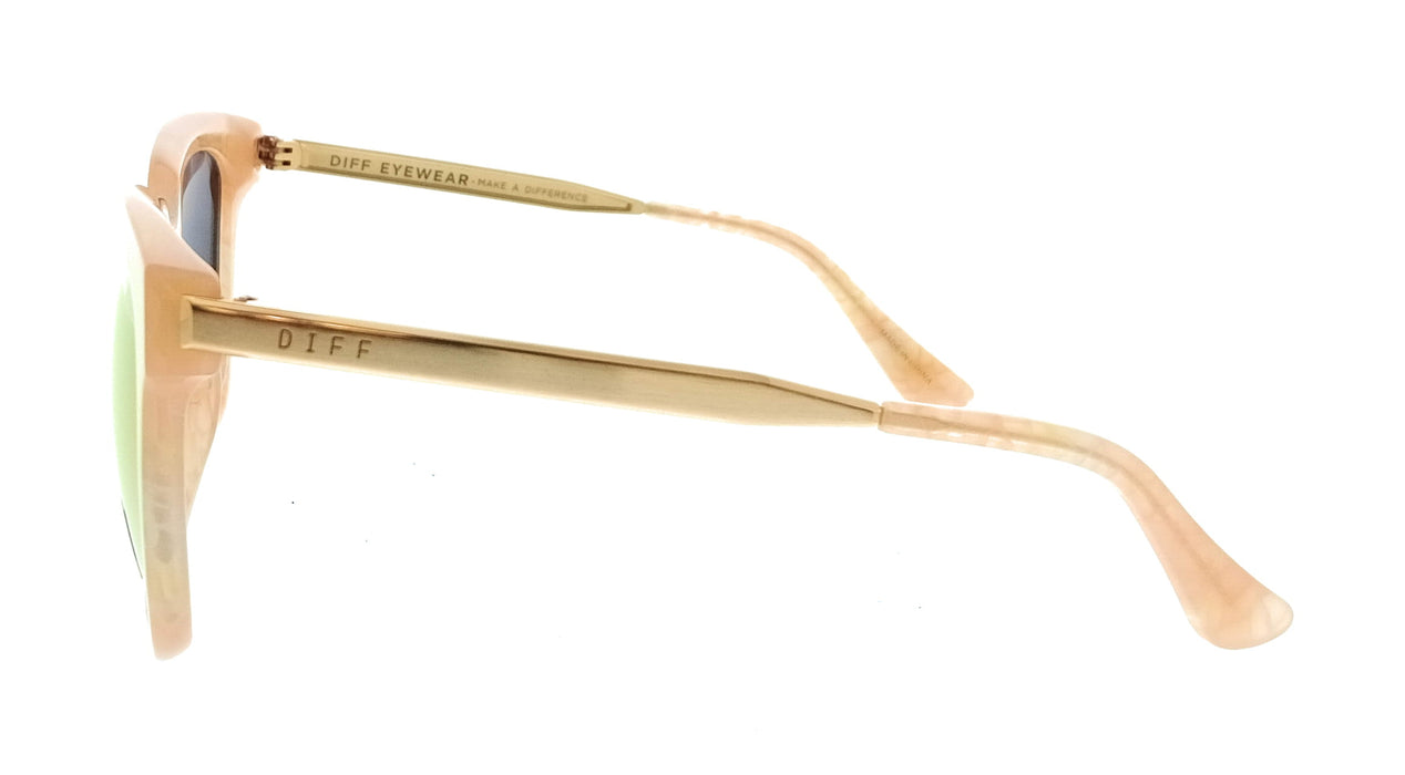 Diff SDFBLLA54CITR Citrine Pearl Round Womens Sunglasses