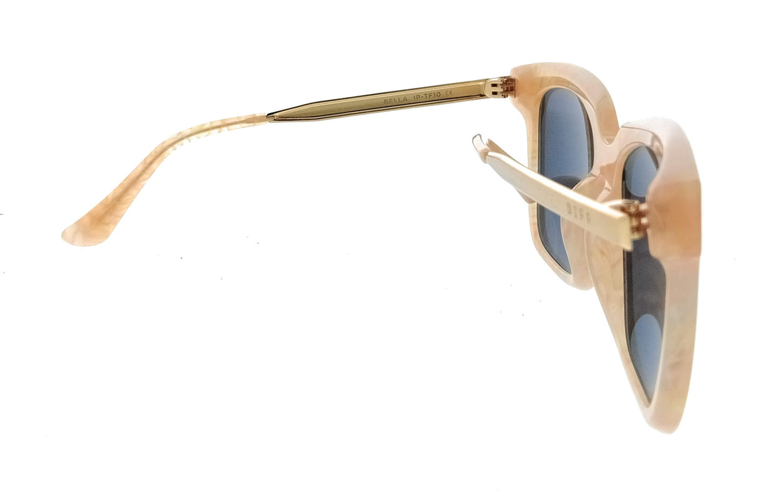 Diff SDFBLLA54CITR Citrine Pearl Round Womens Sunglasses