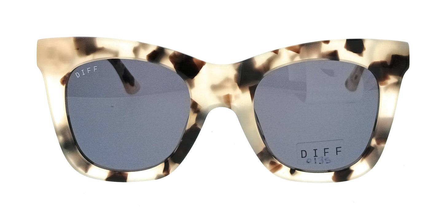 Diff SDFKAIA580CRM Cream Tortoise Butterfly Womens Sunglasses