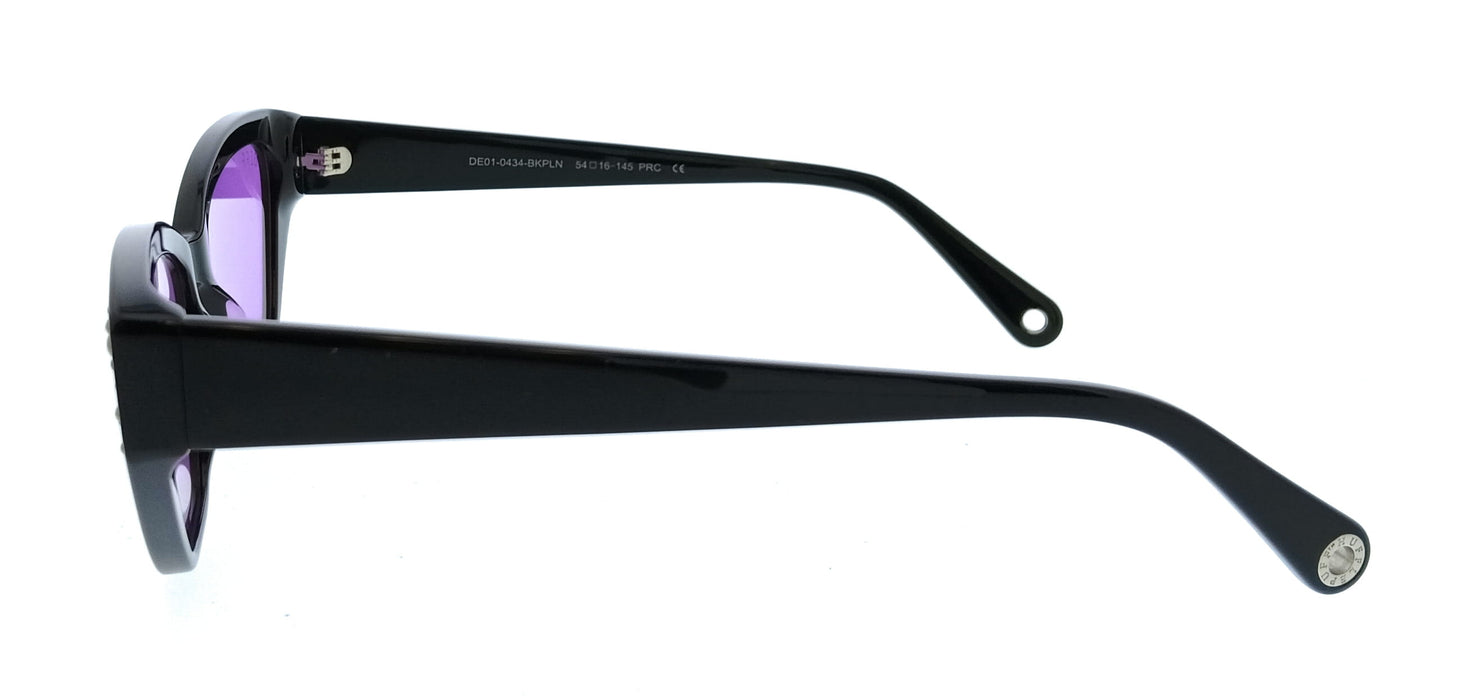 Diff SDFNYMP550BLA Ack Purple Cat Eye Womens Sunglasses