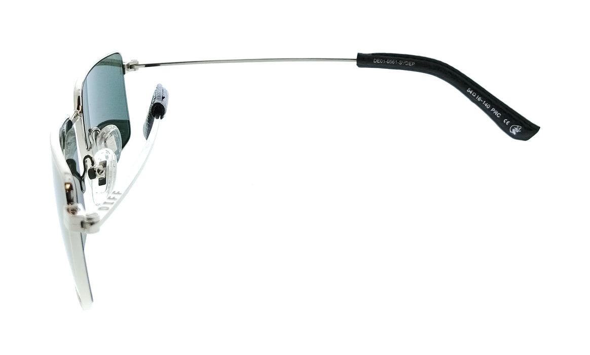Diff SDFSLY 540SIL Black Aviator Womens Sunglasses