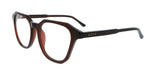 Diff VDFALLN51CHST Black Rectangle Unisex Optical Frames