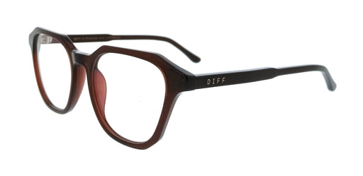 Diff VDFALLN51CHST Black Rectangle Unisex Optical Frames