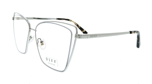 Diff VDFBCK3570SIL Black Square Womens Optical Frames