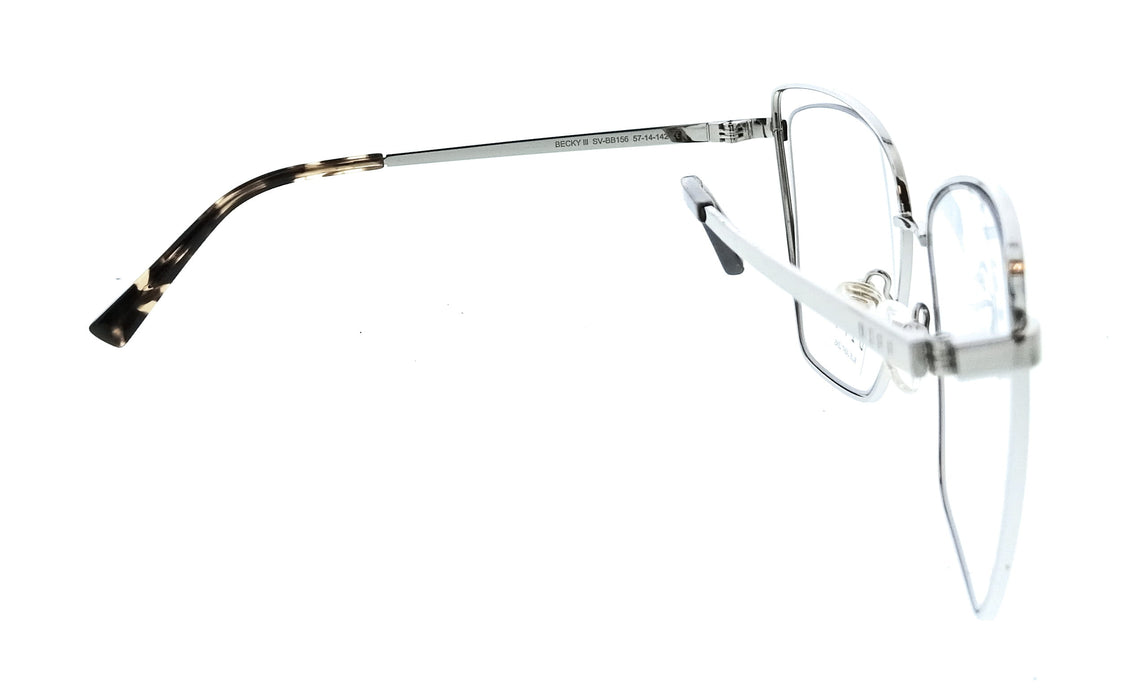 Diff VDFBCK3570SIL Black Square Womens Optical Frames