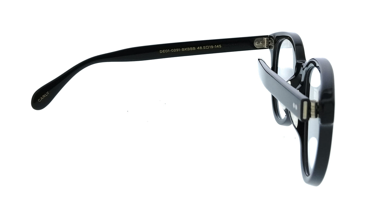 Diff VDFCRLY480BLA Black Round Womens Optical Frames