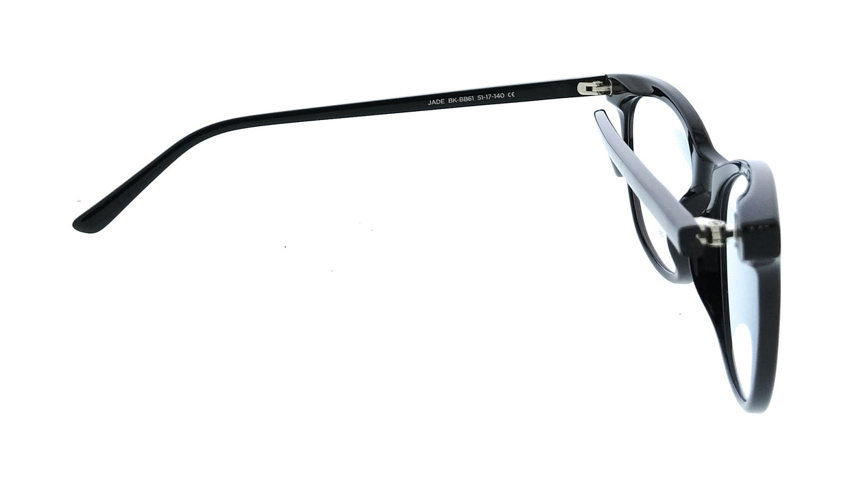 Diff VDFJADE510BLA Black Cat Eye Womens Optical Frames
