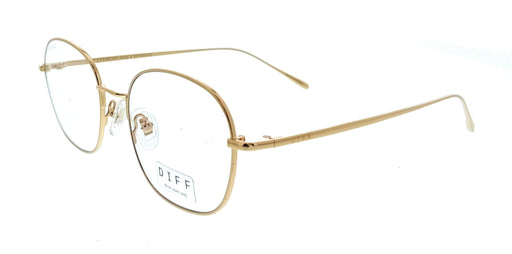 Diff VDFREID510GOL Black Round Unisex Optical Frames