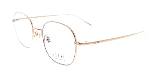 Diff VDFREID51RGOL Rose Gold Round Unisex Optical Frames