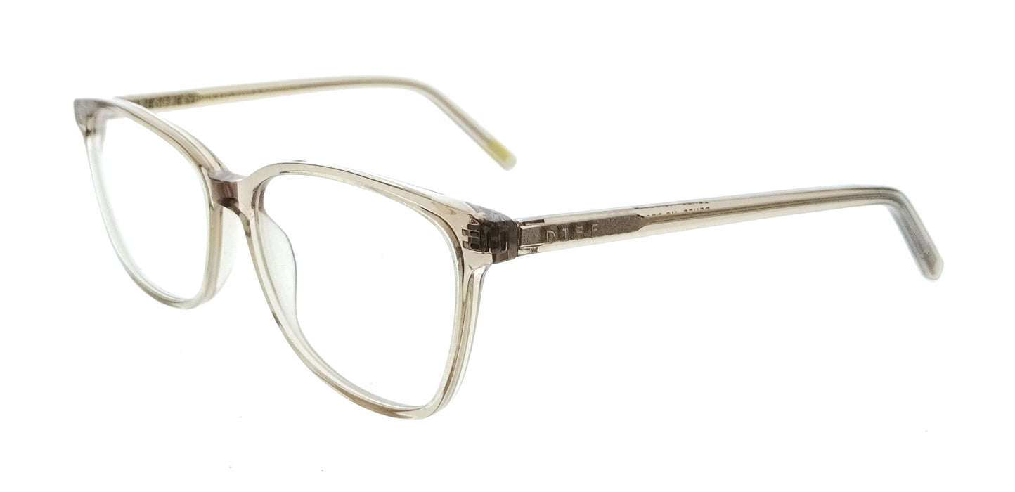 Diff VDFRENE53VCRY Vintage Crystal Rectangle Unisex Optical Frames