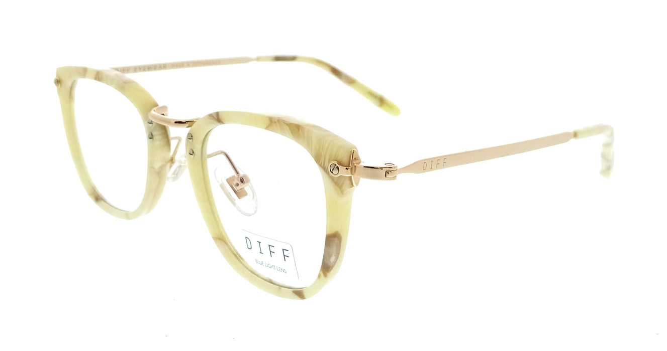 Diff VDFRUE 43XY92 Milk and Honey Round Womens Optical Frames