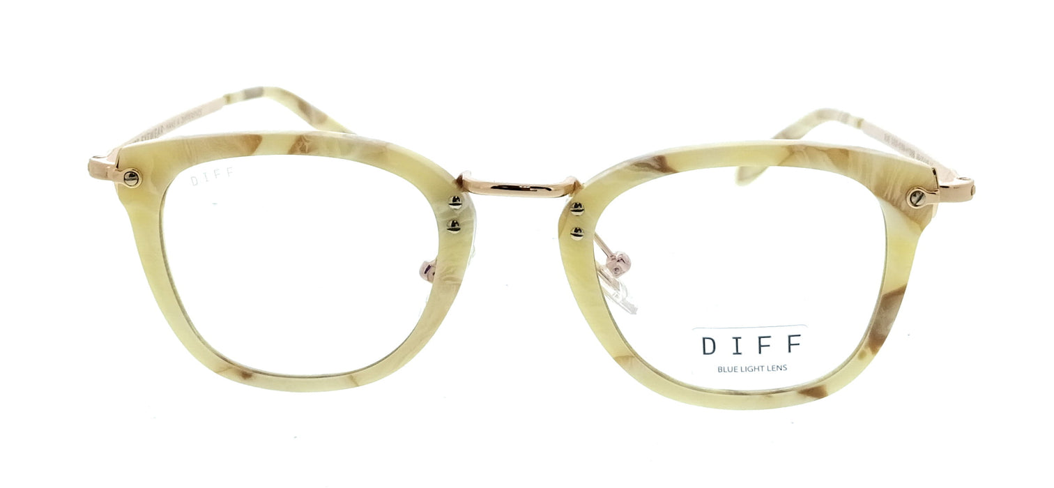 Diff VDFRUE 43XY92 Milk and Honey Round Womens Optical Frames