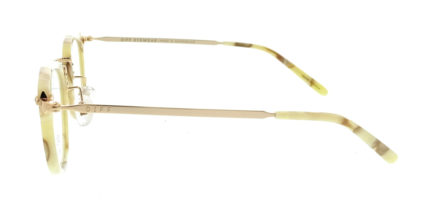 Diff VDFRUE 43XY92 Milk and Honey Round Womens Optical Frames
