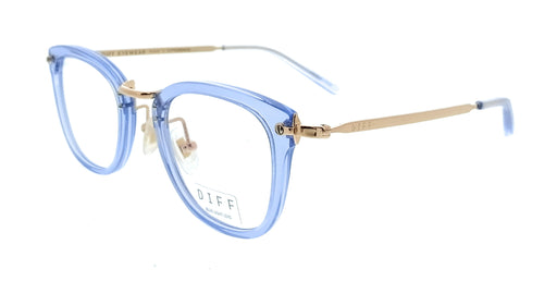 Diff VDFRUE 46CBLB Black Round Womens Optical Frames