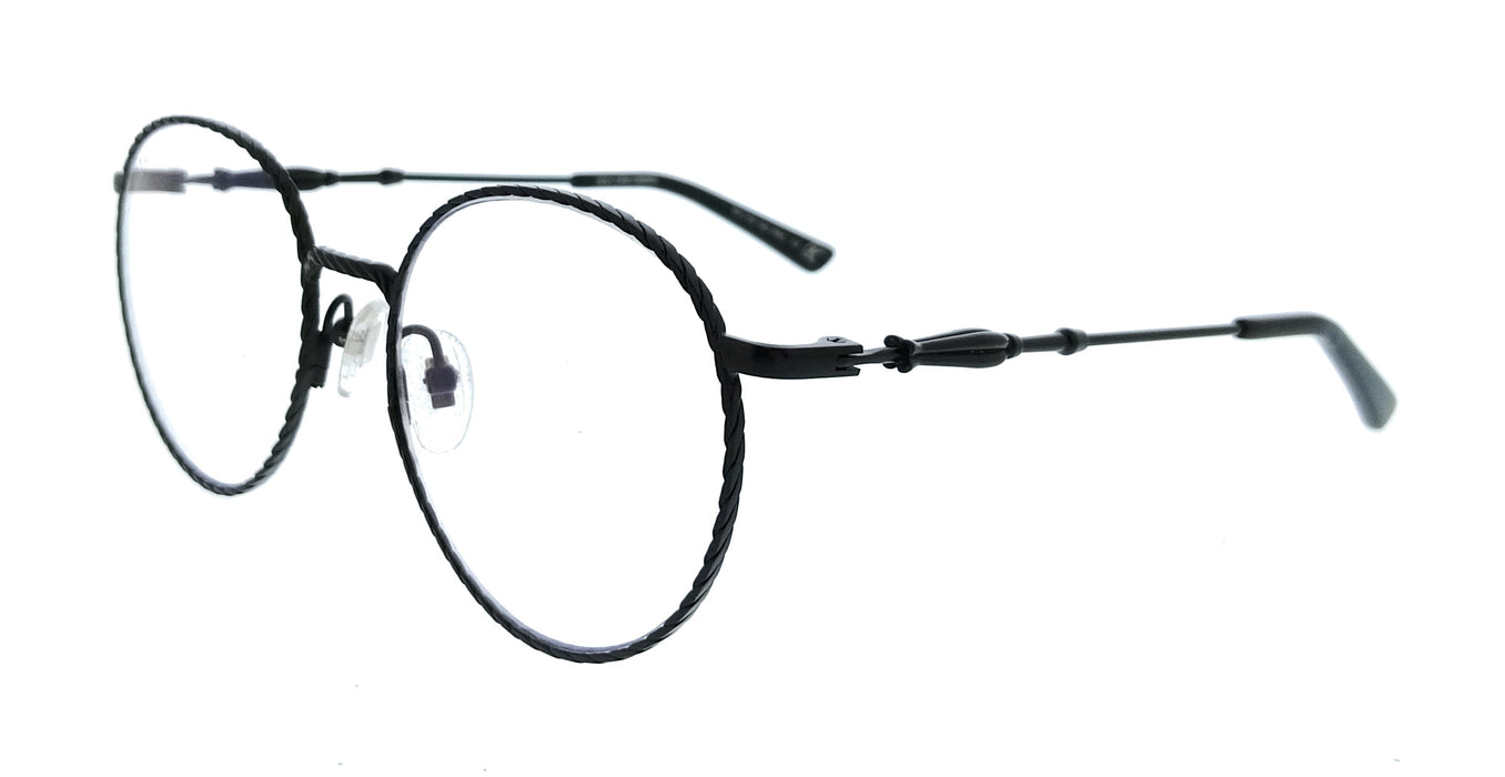 Diff VDFRVN 540BLA Matte Ack Rectangle Unisex Optical Frames