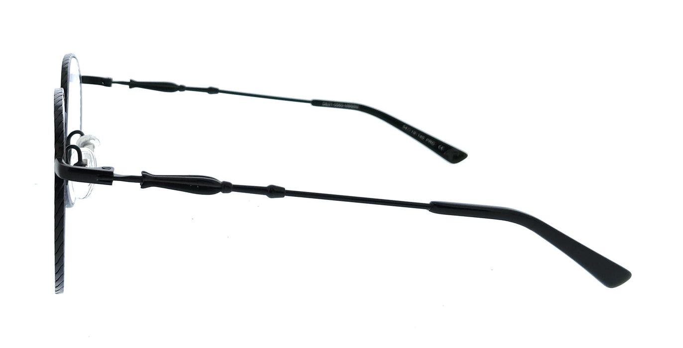 Diff VDFRVN 540BLA Matte Ack Rectangle Unisex Optical Frames