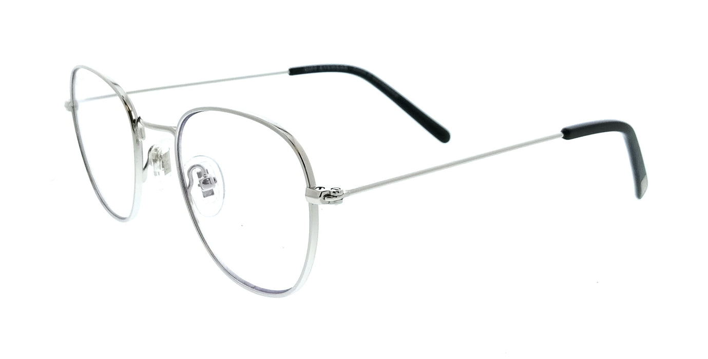 Diff VDFSAGE460SIL Black Round Unisex Optical Frames