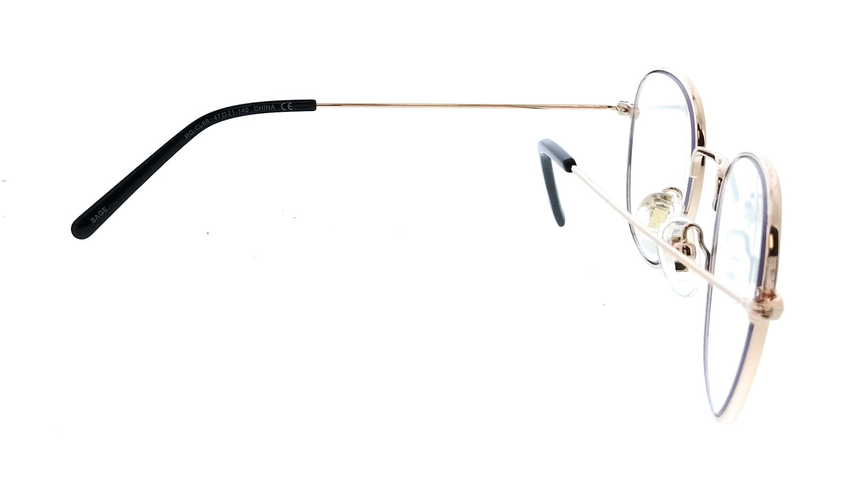 Diff VDFSAGE46RGOL Rose Gold Round Unisex Optical Frames