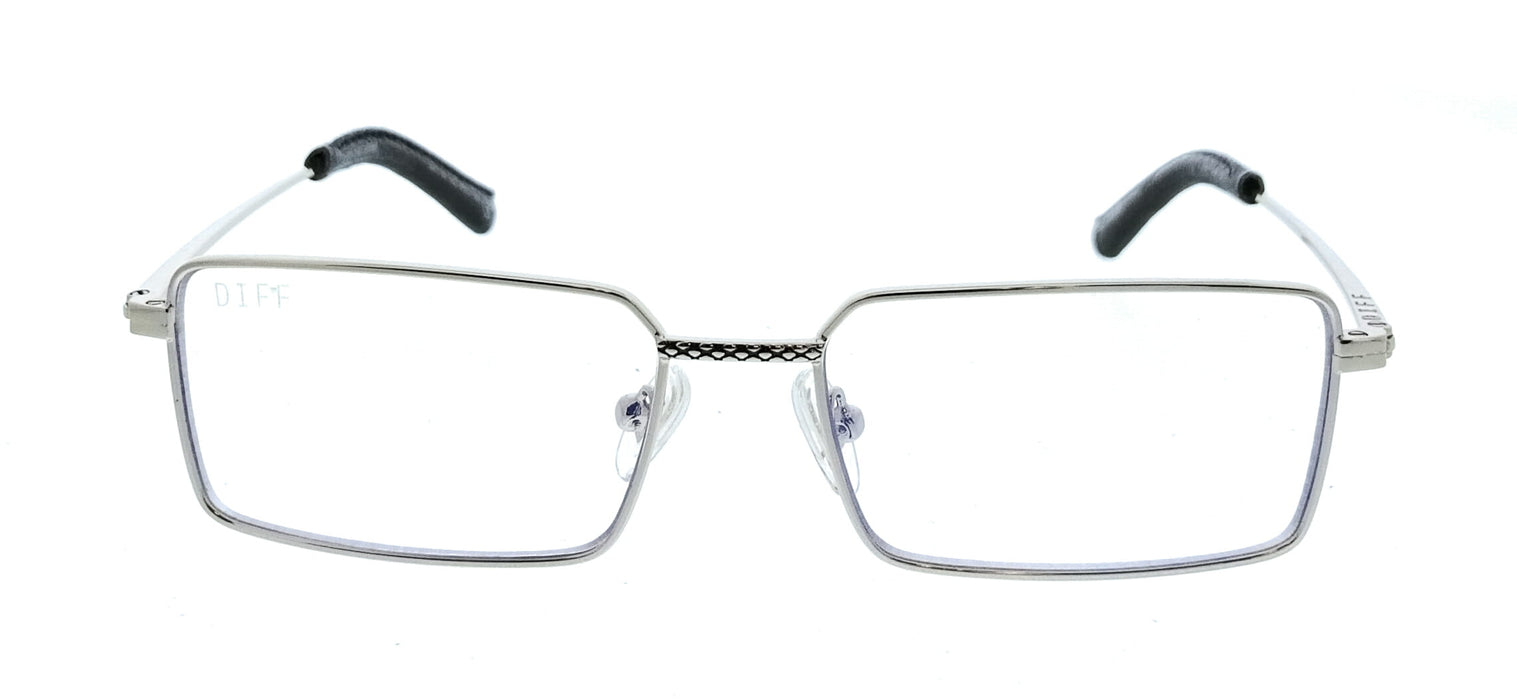 Diff VDFSLY 540SIL Black Aviator Unisex Optical Frames
